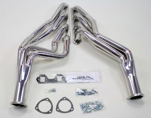 Picture of JBA 65 - 73 Ford Mustang 260 - 302 SBF 4 Speed C4C6AOD 1 - 34in Primary Silver Long Tube Header
