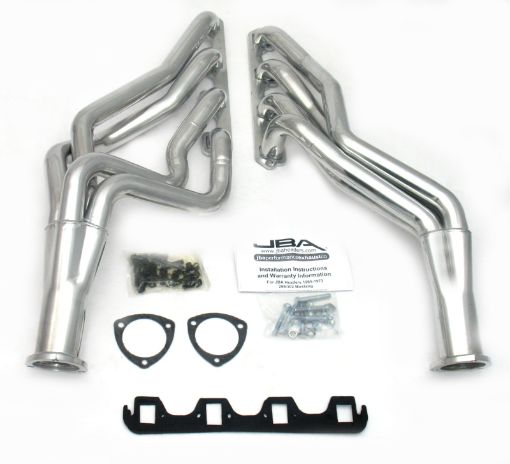 Picture of JBA 65 - 73 Ford Mustang 260 - 302 SBF 5 Speed T5T56 1 - 34in Primary Silver Ctd Long Tube Header