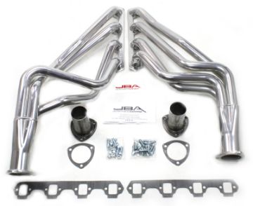 Picture of JBA 65 - 73 Ford Mustang 260 - 30271 - 73 Ford 260 - 351W SBF 1 - 58in Primary Silver Ctd Long Tube Header