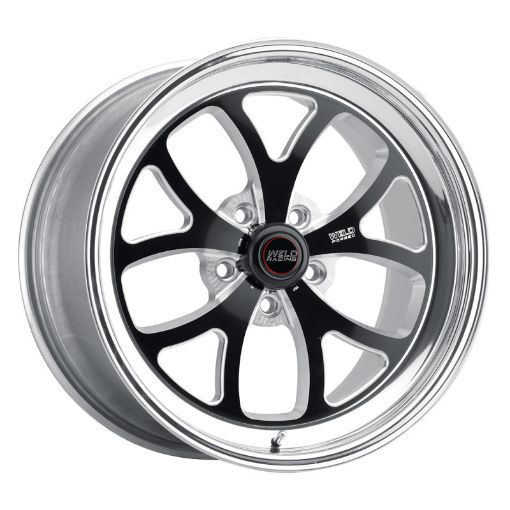 Picture of Weld S76 RT - S 18x5 5x112 BP 5.1in BS - 23 Offset Black Center Wheel (High Pad) - Non - Beadlock