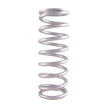 Picture of QA1 3 - 45in ID Tapered High Travel Pigtail Spring - 9in Length x 450lbsin - Silver Powder Coated