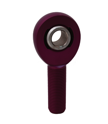 Picture of QA1 A Series Endura Rod End - MaleLeft Hand - .5in Bore x 58 - 18 - Purple Aluminum