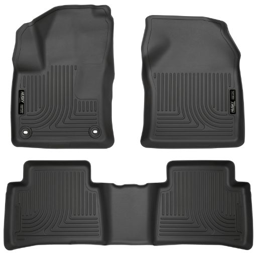 Picture of Husky Liners 2016 Toyota Prius Weatherbeater Black Front 2nd Seat Floor Liners (Footwell Coverage)