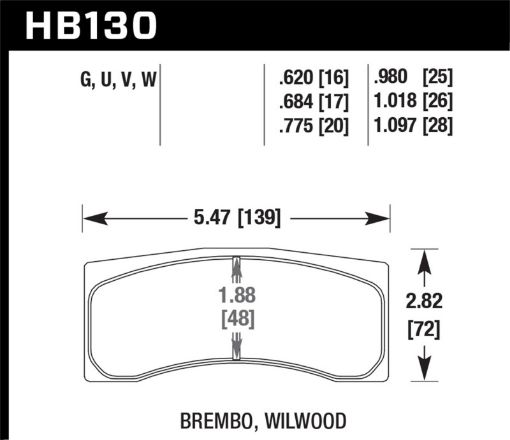 Picture of Hawk Brembo Caliper DTC - 60 Race Brake Pads
