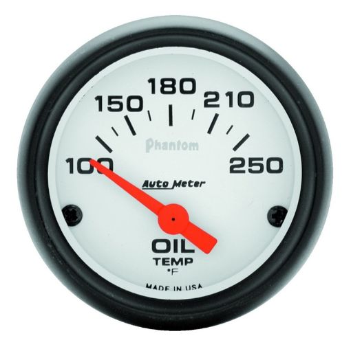 Picture of Autometer Phantom 52mm Oil Temp 100 - 250 F Electronic Gauge Kit