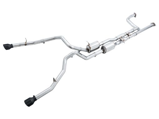 Picture of AWE Tuning 2021 RAM 1500 TRX 0FG Cat - Back Exhaust - Diamond Black Tips