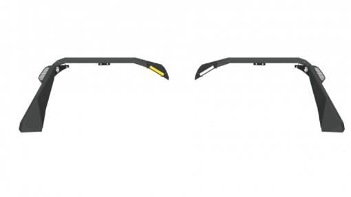 Picture of Road Armor 18 - 21 Jeep Wrangler JL Stealth Wide Front Fender Flare Body Armor wLED DRL - Tex Blk