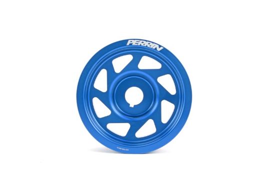 Picture of Perrin 93 - 11 Subaru Impreza 02 - 14 WRX 04 - 21 STI EJ Crank Pulley - Blue (wAC)