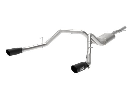 Picture of aFe Apollo GT Series 3 IN 409 SS Cat - Back Exhaust System w Black Tip GM Sierra 1500 09 - 18