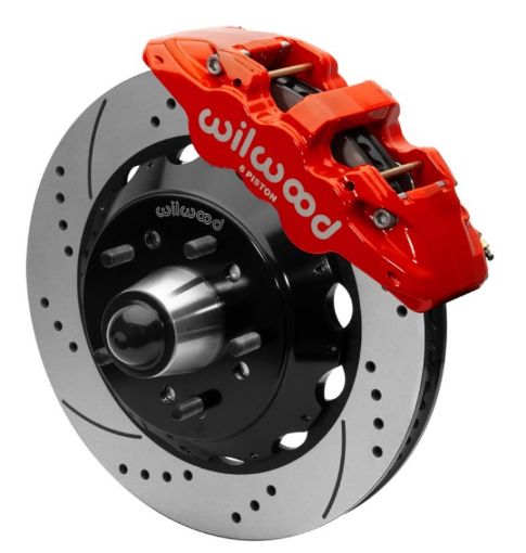 Picture of Wilwood Forged Narrow Superlite 6R Front Big Brake Kit SRP 14.00in Rotors 67 - 86 C1500 - Red