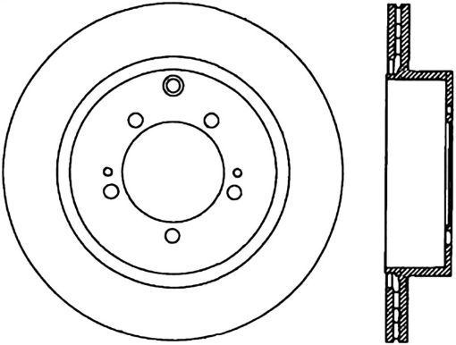 Picture of StopTech Sportstop Cryo Slotted Drilled Sport Brake Rotor