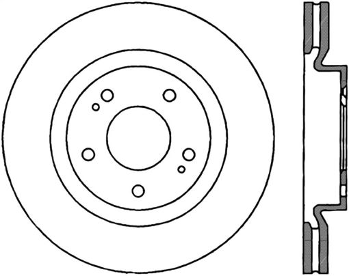 Picture of StopTech Sportstop Cryo Slotted Drilled Sport Brake Rotor