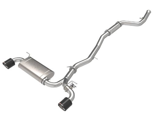 Picture of aFe POWER Takeda 2021 Toyota Supra 2.0L (t) 2.5in - 3in 304 SS CB Exhaust w Carbon Tips