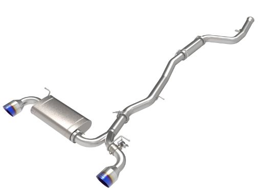 Picture of aFe POWER Takeda 2021 Toyota Supra 2.0L (t) 2.5in - 3in 304 SS CB Exhaust w Blue Tips