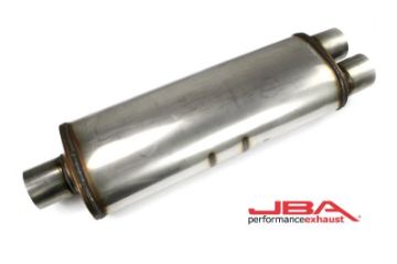 Picture of JBA Universal Chambered Style 304SS Muffler 25x8x5in 3in CenterDual out