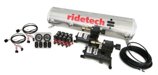 Picture of Ridetech 5 Gallon 4 - Way Analog Air Ride Compressor Leveling System