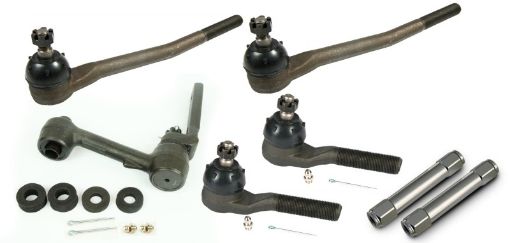 Picture of Ridetech 67 - 69 Ford Mustang Mercury Cougar Steering Linkage Kit w OE Power Steering