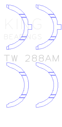 Picture of King Toyota 2UZ Thrust Washer Set