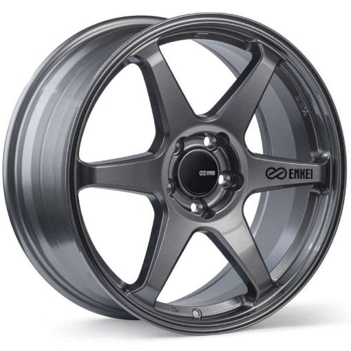 Picture of Enkei T6R 18x8 45mm Offset 5x100 Bolt Pattern 72.6 Bore Gloss Gunmetal Wheel