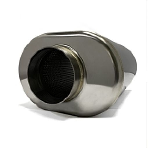 Picture of Stainless Bros 3.5in x 17.0in OAL SS304 Oval Muffler - Polished
