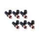 Picture of Injector Dynamics 1050cc Injectors 34mm Length No Adaptor Top 15mm Orange Lower O - Ring (Set of 6)