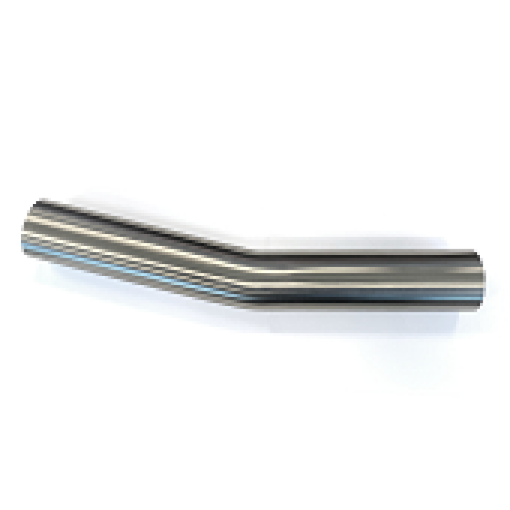 Picture of Stainless Bros 3in Diameter 1.5D 4.5in CLR 15 Degree Bend 6.5in Legs Mandrel Bend