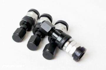 Picture of Project Kics Aluminum Valve Stem - Black (Single)