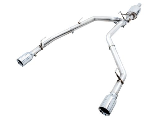 Picture of AWE Tuning 09 - 18 RAM 1500 5.7L (wo Cutout) 0FG Dual Rear Exit Cat - Back Exhaust - Chrome Silver Tips