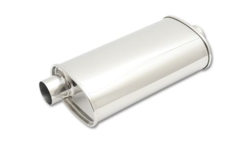 Picture of Vibrant StreetPower Oval Muffler 3.50in InletOutlet (Offset - Center)