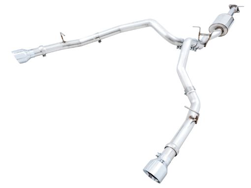 Picture of AWE Tuning 19 - 21 RAM 1500 5.7L (wCutouts) 0FG Dual Rear Exit Cat - Back Exhaust - Chrome Silver Tips