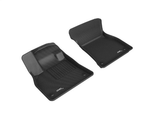 Picture of 3D MAXpider 19 - 21 Audi E - Tron Kagu 1st Row Floormats - Black