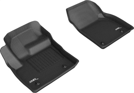 Picture of 3D MAXpider 18 - 20 Jaguar E - Pace Kagu 1st Row Floormats - Black