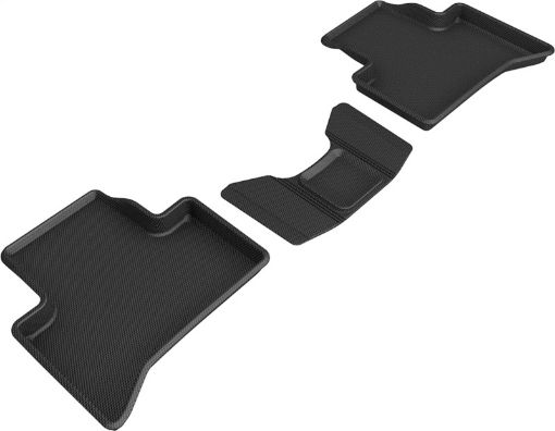 Picture of 3D MAXpider 18 - 21 Alfa Romeo Stelvio Stelvio Quadrifoglio Kagu 2nd Row Floormats - Black