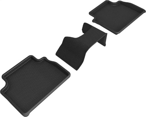Picture of 3D MAXpider 17 - 21 Alfa Romeo Giulia Giulia Quadrifoglio Kagu 2nd Row Floormats - Black