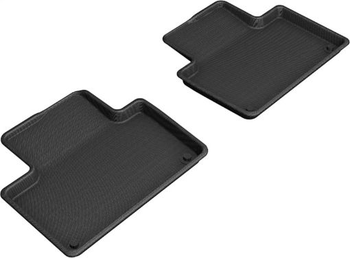 Picture of 3D MAXpider 2015 - 2021 Volvo XC90 T8 Twin Engine Kagu 2nd Row Floormats - Black