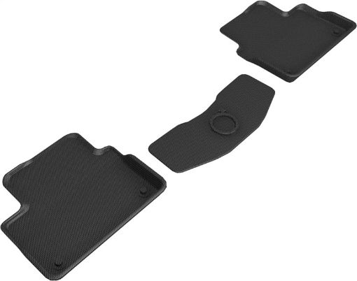Picture of 3D MAXpider 2019 - 2020 Volvo S60 V60 2020 V60 Cross Country Kagu 2nd Row Floormats - Black