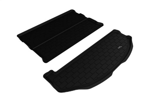 Picture of 3D MAXpider 13 - 18 Hyundai Santa Fe 6 7 Seats Behind 2nd Row Stowable Kagu Cargo Liner - Black