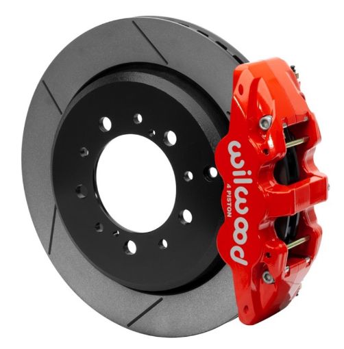 Picture of Wilwood AERO6 Rear Brake Kit 14.5in 2016 - 2018 Toyota Land Cruiser (J200) w Lines - Red
