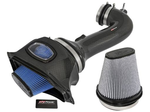 Picture of aFe Momentum Carbon Fiber Cold Air Intake System PDSP5R 15 - 16 Chevrolet Corvette Z06 V8 - 6.2L
